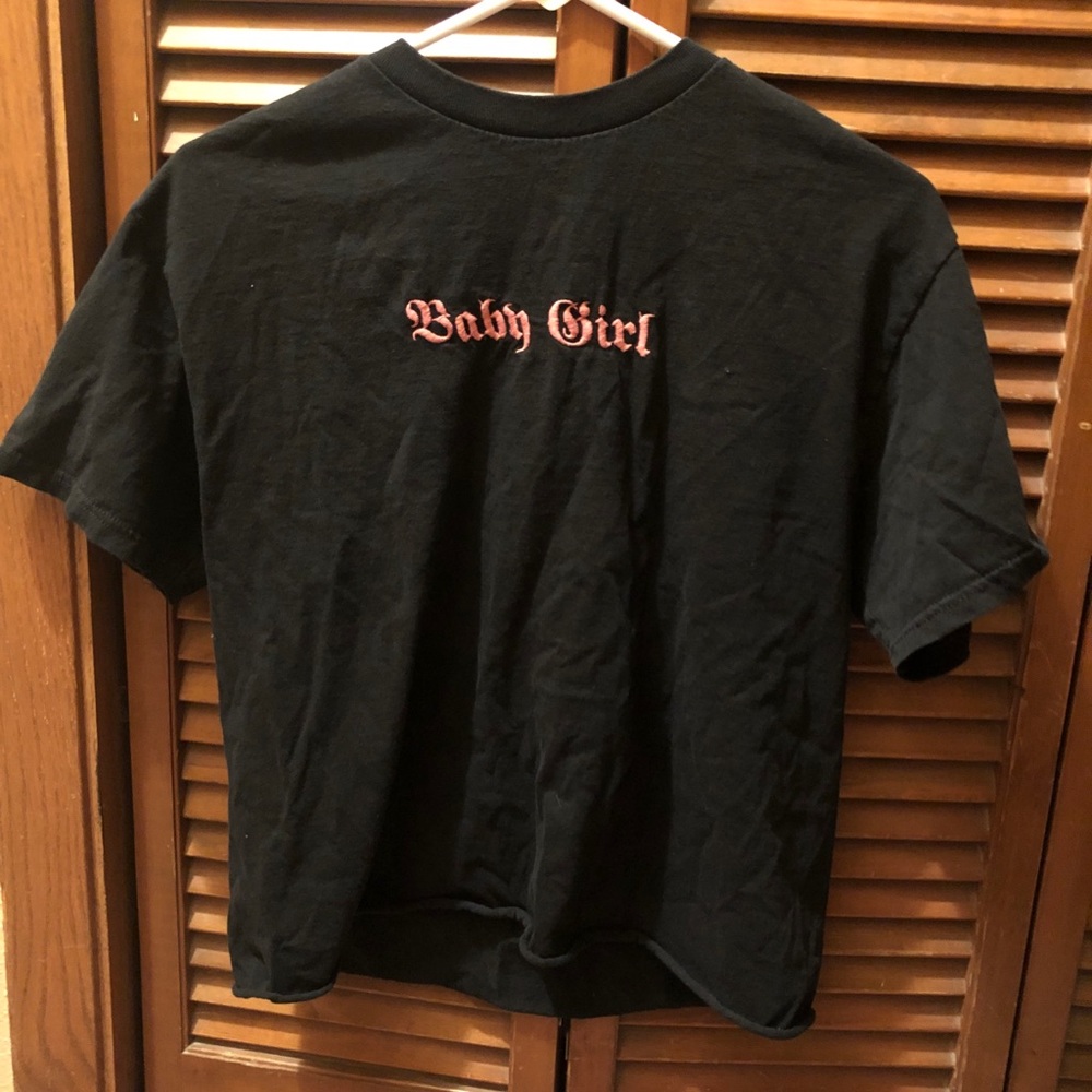Cutoff babygirl tee